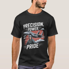 F-15イーグル戦闘機: プレシジョン・プライド・パワー・ギフト Tシャツ