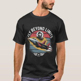 F-15イーグル戦闘機: 限界を超えて飛べ 軍事 Tシャツ