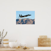 F-15ストライクイーグル航空機 ポスター (キッチン)