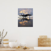 F-15ストライクイーグル航空機 ポスター (キッチン)