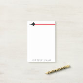 F-15ファイタージェットストライプの名前をカスタムするメモ帳 ポストイット (デスク上)