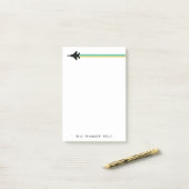 F-15ファイタージェットストライプの名前をカスタムするメモ帳 ポストイット (デスク上)