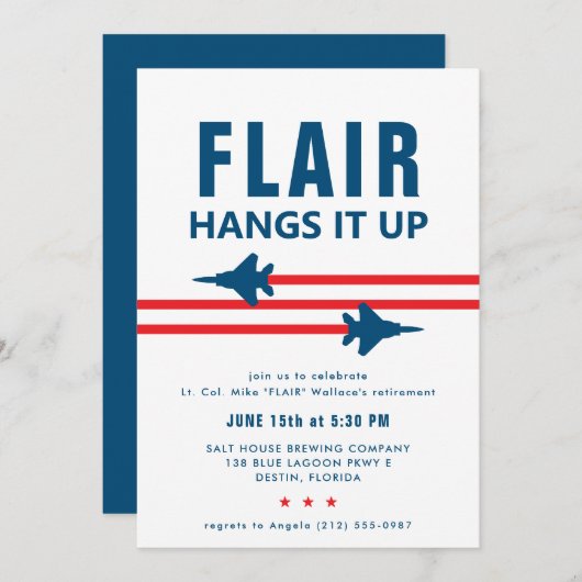 F-15ファイタージェットパーティの招待状 招待状 (正面/裏面)