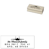 F-15マイティイーグルジェットカスタム差出人住所スタンプ ラバースタンプ (押印)