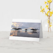 F-15ワシの戦闘機 カード (黄色い花)