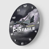 F-15 Eagle ラージ壁時計 (傾斜)