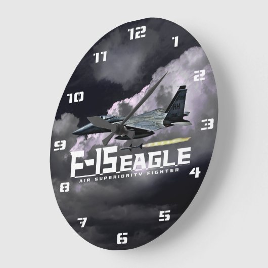 F-15 Eagle ラージ壁時計 (傾斜)