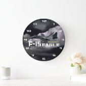 F-15 Eagle ラージ壁時計 (ホーム)