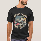 F-15 Eagle Jet: "The Sky is Mine" Pilot Motto Gift Tシャツ (正面)