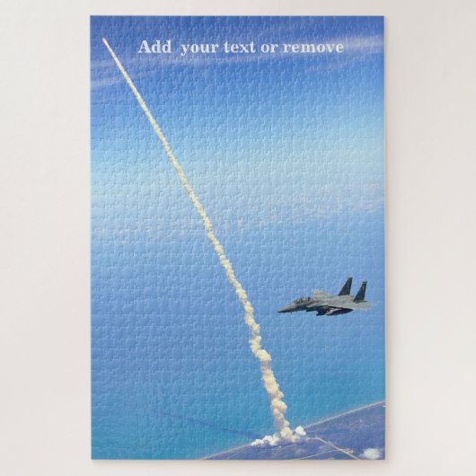F-15 Fighter observes the Space Shuttle take off, ジグソーパズル (縦)