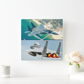 F-15Cイーグル スクエア壁時計 (ホーム)