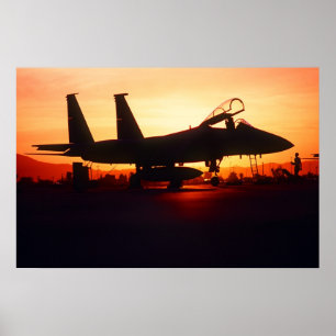 F-15C Eagle Fighter Jet ポスター