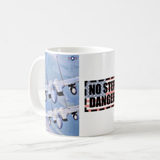 F-15C EAGLE - NO STEP ADVANCE コーヒーマグカップ (正面左)