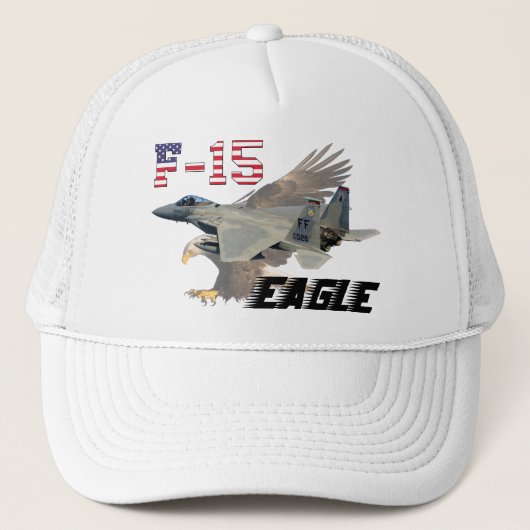 F-15C Eagle USAF Background Bald Eagle キャップ (正面)
