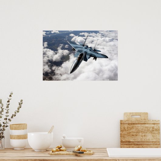 F-15C Over Alaska Poster ポスター (キッチン)