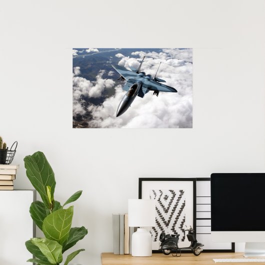 F-15C Over Alaska Poster ポスター (ホームオフィス)