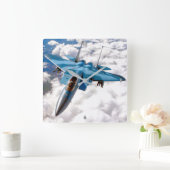 F-15D イーグル スクエア壁時計 (ホーム)