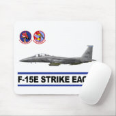F-15Eの殴打のワシの492nd要撃飛行隊 マウスパッド (マウス)