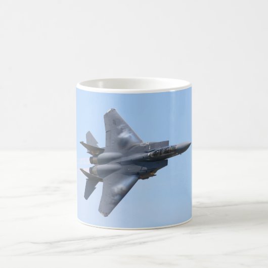 F-15Eの殴打のワシ コーヒーマグカップ (中央)
