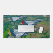 F-15EストライクイーグルおよびF-15Cイーグル デスクマット (キーボード&マウス)