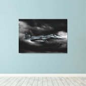 F-15Eストライクイーグルキャンバスプリント キャンバスプリント (インサイチュ (ウッドフロア))