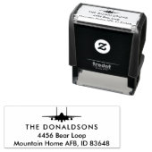 F-15Eストライクイーグルジェットカスタム差出人住所スタンプ セルフインキングスタンプ (インサイチュ)