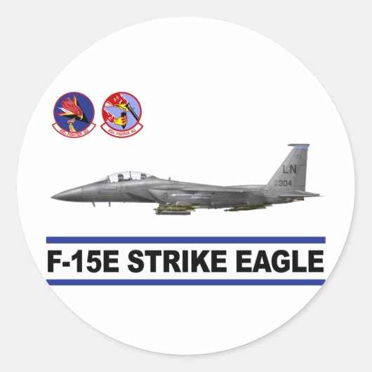 F-15Eストライクイーグル492nd戦闘機 ラウンドシール (正面)