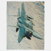 F-15Eストライクイーグル フリースブランケット (正面)