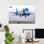 F-15Eストライクイーグル ポスター (ホームオフィス)