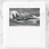 F-15E Strike Eagle Rectangleスタンプ 長方形シール (バッグ)