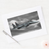 F-15E Strike Eagle Rectangleスタンプ 長方形シール (封筒)
