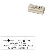 F-16およびC-130ジェットカスタム差出人住所スタンプ ラバースタンプ (押印)