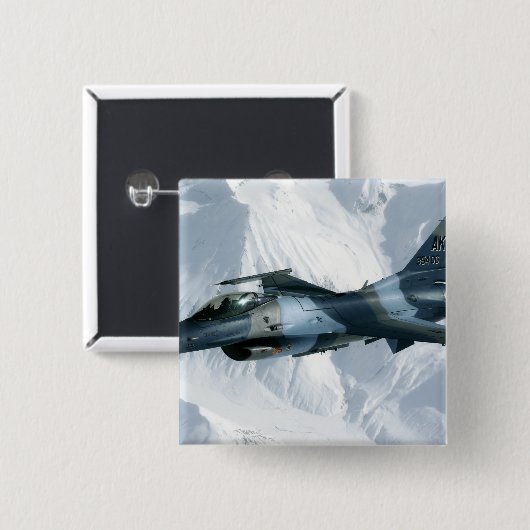 F-16の侵略者 缶バッジ (正面&裏面)