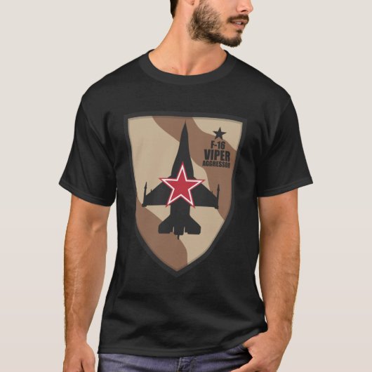 F 16アグレッサー1 Tシャツ (正面)