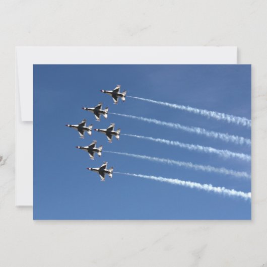 F-16サンダーバーズデルタフォーメーション 招待状 (正面)