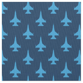 F-16バイパー戦闘機ジェットパターンブルー ファブリック