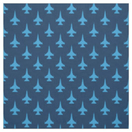 F-16バイパー戦闘機ジェットパターンブルー ファブリック