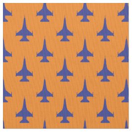 F-16バイパー戦闘機ジェットパターンブルー ファブリック
