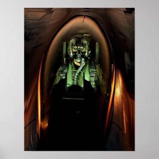 F-16パイロットポスター ポスター (正面)