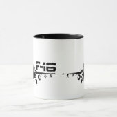 F-16ファイティング《鳥》ハヤブサ11オズリンガーマグ マグカップ (中央)