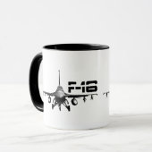 F-16ファイティング《鳥》ハヤブサ11オズリンガーマグ マグカップ (正面左)