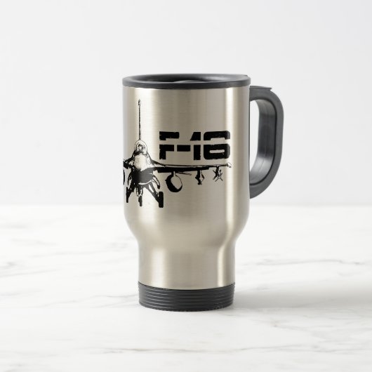 F-16ファイティング《鳥》ハヤブサ15オズトラベル/通勤用マグ トラベルマグ (正面右)