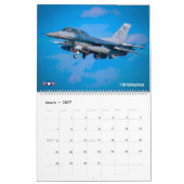 F-16ファイティング《鳥》ハヤブサ カレンダー (3月 2027)