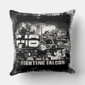 F-16ファイティング《鳥》ハヤブサ クッション (裏面)