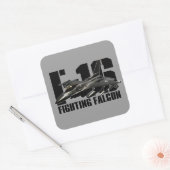 F-16ファイティング《鳥》ハヤブサ スクエアシール (封筒)