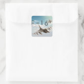 F-16ファイティング《鳥》ハヤブサ スクエアシール (バッグ)