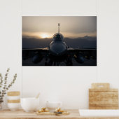 F-16ファイティング《鳥》ハヤブサ ポスター (キッチン)