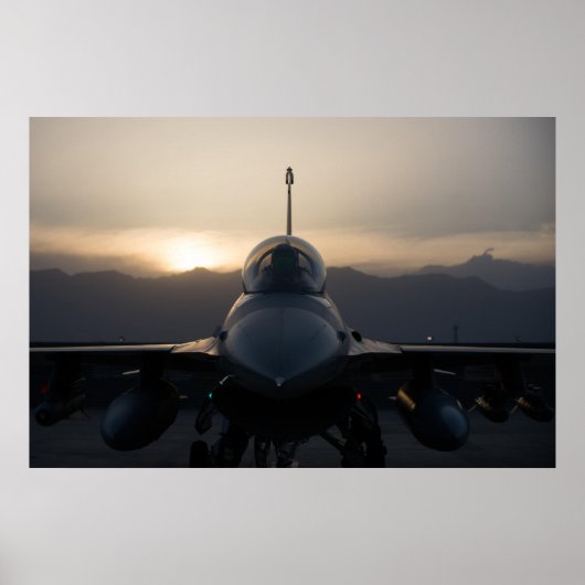 F-16ファイティング《鳥》ハヤブサ ポスター (正面)