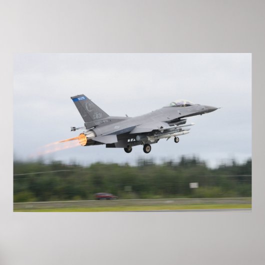 F-16ファイティング《鳥》ハヤブサ ポスター (正面)