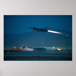 F-16ファイティング《鳥》ハヤブサ ポスター